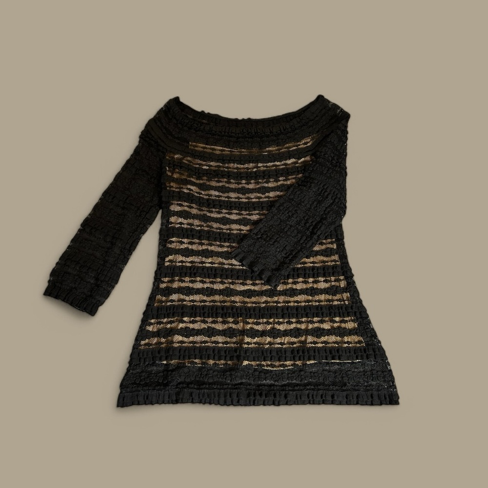 Black and Tan Lace Top       Sophie Max